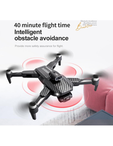 Dron Plegable DYNGSHOO 4K HD 60 min Vuelo Automático