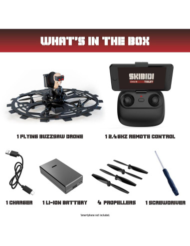 Drone RC Force1 Skibidi Toilet 1080p con Cámara y Control Remoto