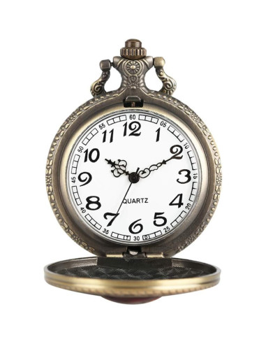 Reloj de bolsillo KDJSTORE Iron Man 4.5cm analógico con cadena