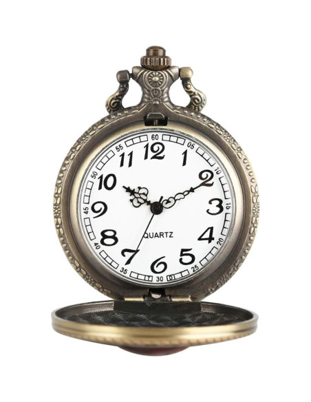 Reloj de bolsillo KDJSTORE Iron Man 4.5cm analógico con cadena Reloj de bolsillo KDJSTORE Iron Man 4.5cm analógico con cadena