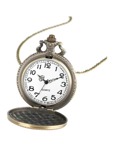 Reloj de bolsillo KDJSTORE Iron Man 4.5cm analógico con cadena
