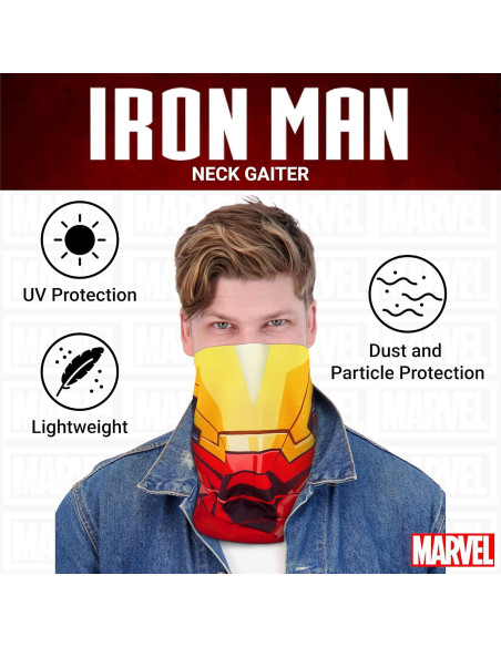 Bufanda Gaiter Cuello Marvel Iron Man Unisex Rojo Bufanda Gaiter Cuello Marvel Iron Man Unisex Rojo