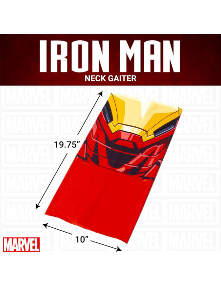 Bufanda Gaiter Cuello Marvel Iron Man Unisex Rojo Bufanda Gaiter Cuello Marvel Iron Man Unisex Rojo