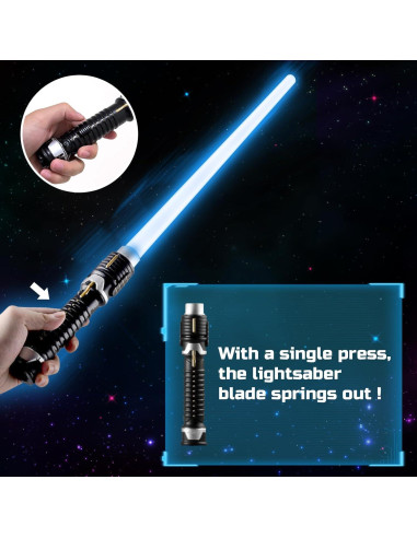 Sable de Luz Retráctil Symee LED 22.86 cm Azul Rojo