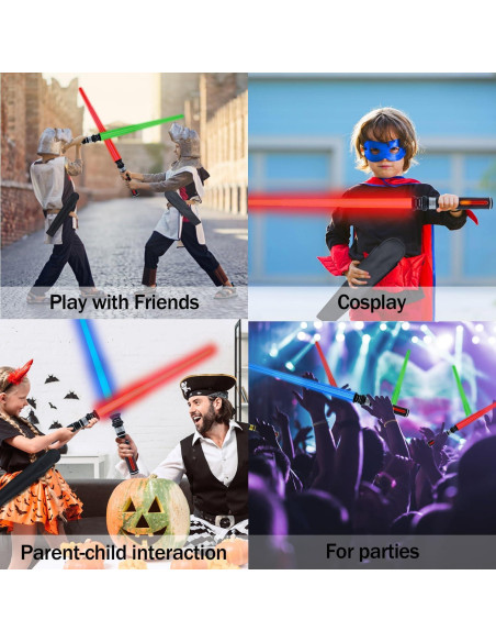 Sable Iluminado Verde para Niños con Sonido FX y Clip Sable Iluminado Verde para Niños con Sonido FX y Clip