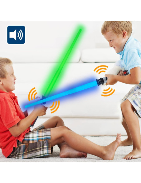 Sable Iluminado Verde para Niños con Sonido FX y Clip Sable Iluminado Verde para Niños con Sonido FX y Clip