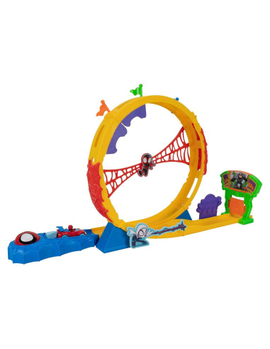 Set de Pista Super Loop MARVEL Spidey 71 cm con Lanzador