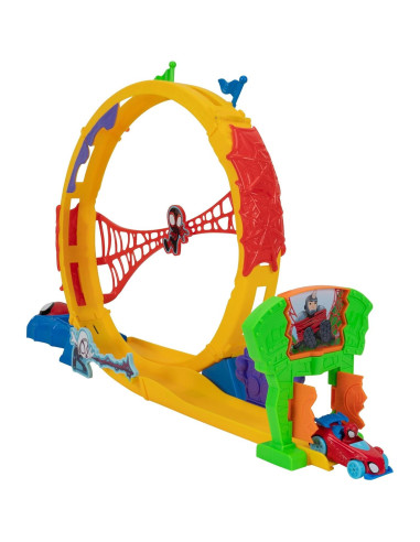 Set de Pista Super Loop MARVEL Spidey 71 cm con Lanzador