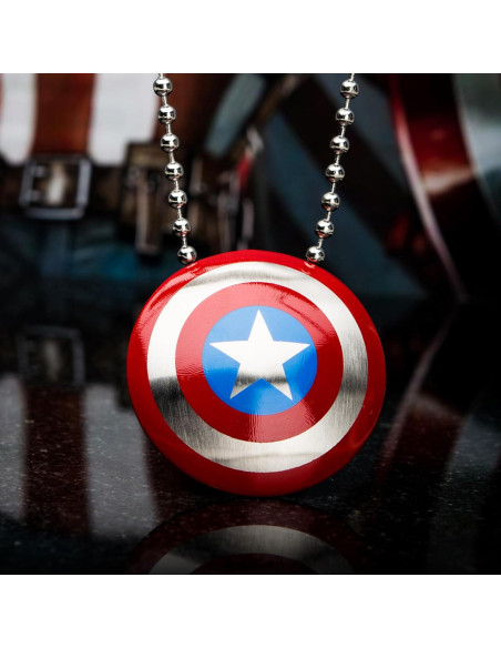 Collar Captain America Acero Inoxidable 40 cm Hipoalergénico Collar Captain America Acero Inoxidable 40 cm Hipoalergénico