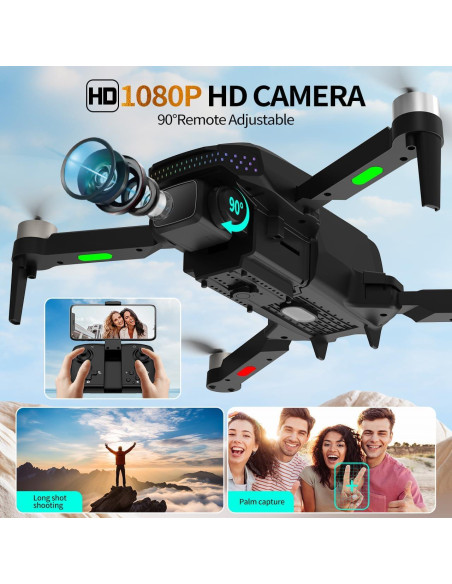 Drone LYOOGO S50 1080P HD con 2 Baterías y Volteretas 360 Drone LYOOGO S50 1080P HD con 2 Baterías y Volteretas 360
