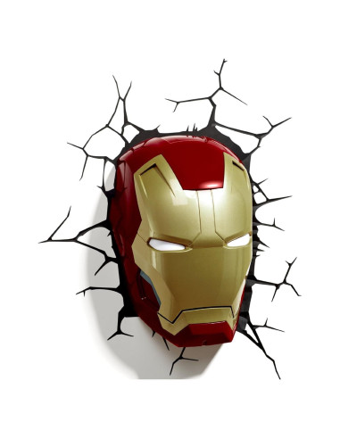 Luz Decorativa 3D Iron Man Marvel 16.5x13.9 cm