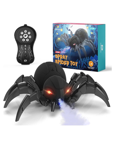 Araña Control Remoto DEERC con Spray y Luces LED Araña Control Remoto DEERC con Spray y Luces LED