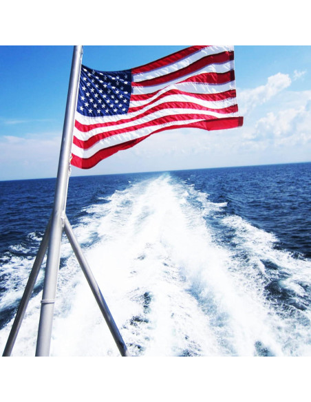 FLAGWIN Bandera Americana 30x45 cm para Barco Nylon Resistente FLAGWIN Bandera Americana 30x45 cm para Barco Nylon Resistente