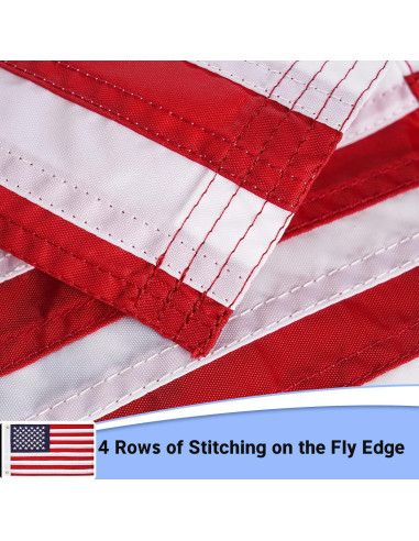 FLAGWIN Bandera Americana 30x45 cm para Barco Nylon Resistente