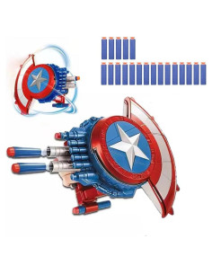 Escudo Captain Nerf con Lanzador y 20 Dardos Suaves