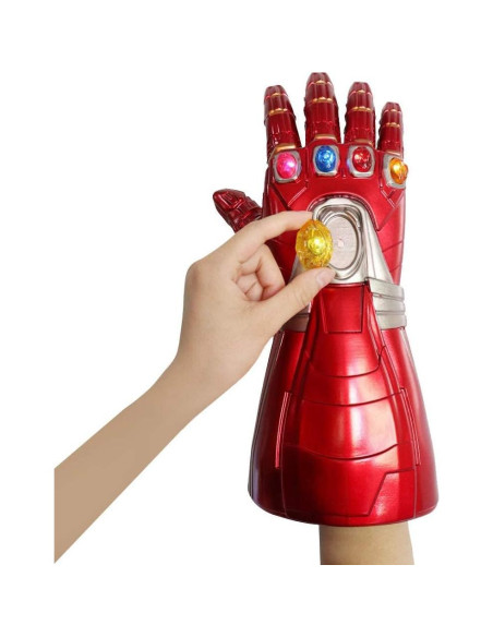Guante Infinito LED Thanos Cara o Máscara Rojo Niños Guante Infinito LED Thanos Cara o Máscara Rojo Niños