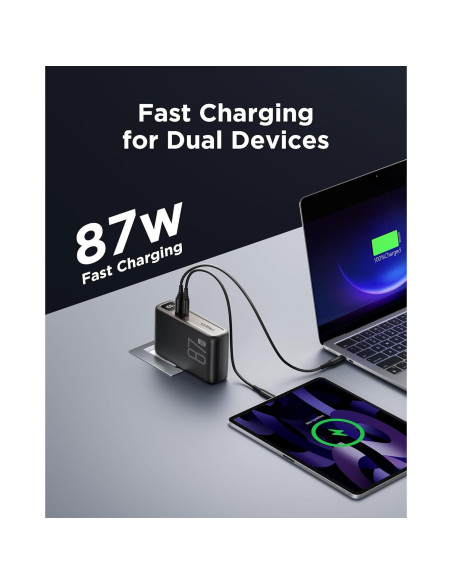Cargador Híbrido 2-en-1 PISEN 10000mAh 87W USB-C Cargador Híbrido 2-en-1 PISEN 10000mAh 87W USB-C