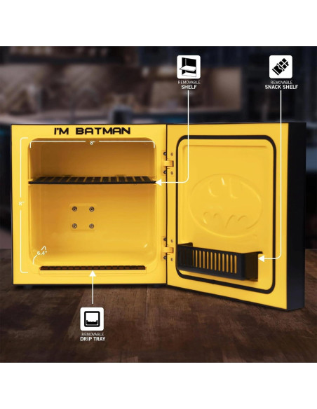 Mini Refrigerador Batman Ukonic 6.7L 9 Latas Termoeléctrico Mini Refrigerador Batman Ukonic 6.7L 9 Latas Termoeléctrico