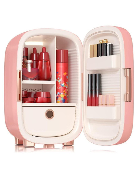 Refrigerador de Belleza JSTPRO 12L Rosa Compacto 10C Refrigerador de Belleza JSTPRO 12L Rosa Compacto 10C