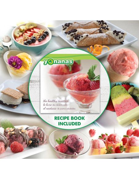 Yonanas Máquina de Helado Suave 0.5L Vegana Plata Yonanas Máquina de Helado Suave 0.5L Vegana Plata