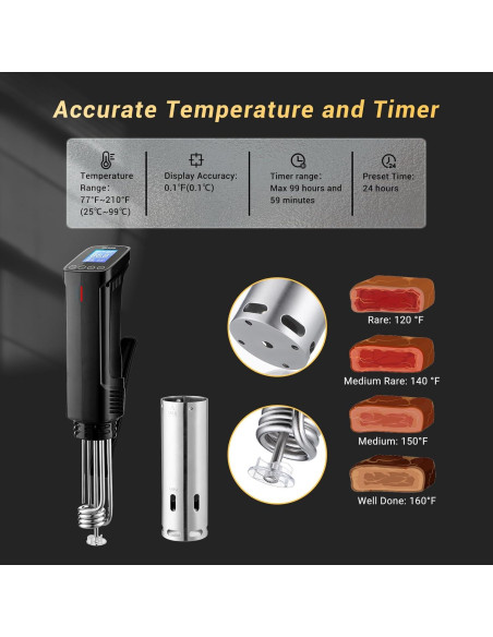Máquina Sous Vide Inkbird ISV-100W 1000W 15L Control Wifi Máquina Sous Vide Inkbird ISV-100W 1000W 15L Control Wifi