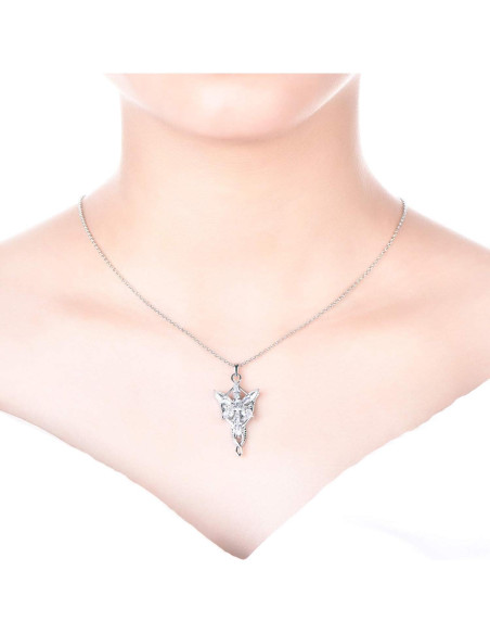Collar Arwen Evenstar JO WISDOM Plata 925 con Zirconia 5A Collar Arwen Evenstar JO WISDOM Plata 925 con Zirconia 5A