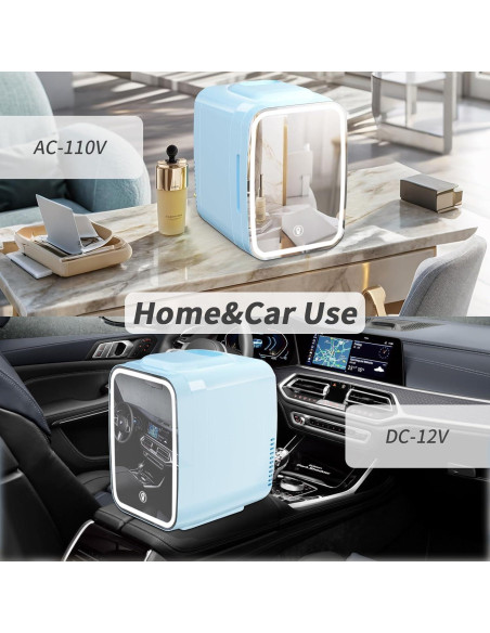 Refrigerador YASHE 4L Espejo LED para Maquillaje y Belleza Refrigerador YASHE 4L Espejo LED para Maquillaje y Belleza