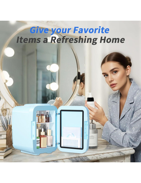 Refrigerador YASHE 4L Espejo LED para Maquillaje y Belleza Refrigerador YASHE 4L Espejo LED para Maquillaje y Belleza