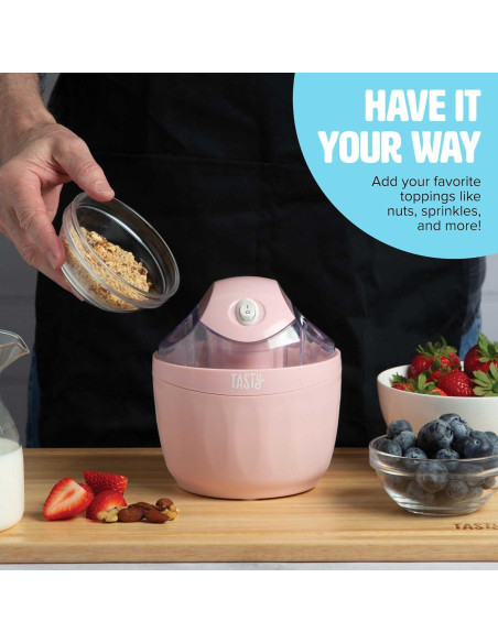 Mini Máquina de Helados Tasty Rosa 1,57 kg Compacta Mini Máquina de Helados Tasty Rosa 1,57 kg Compacta