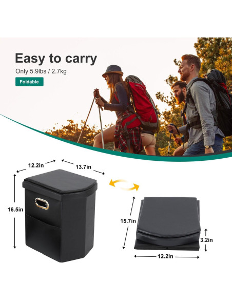 Inodoro Portátil Ann Katy XL Plegable para Camping Inodoro Portátil Ann Katy XL Plegable para Camping