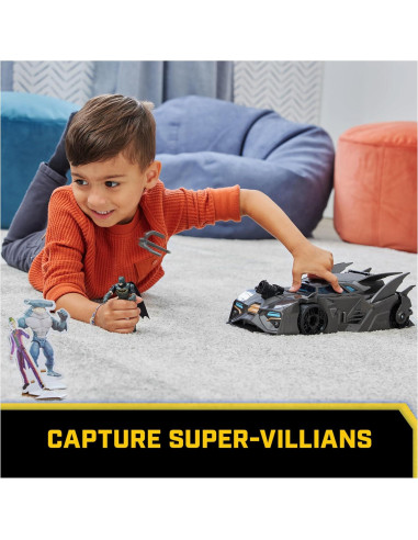 Juego Batmóvil Crusader Spin Master con figura de Batman 10 cm