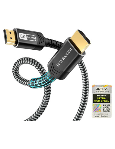 Cable HDMI 2.1 BlueRigger 0.91m Ultra Alta Velocidad 8K 48Gbps