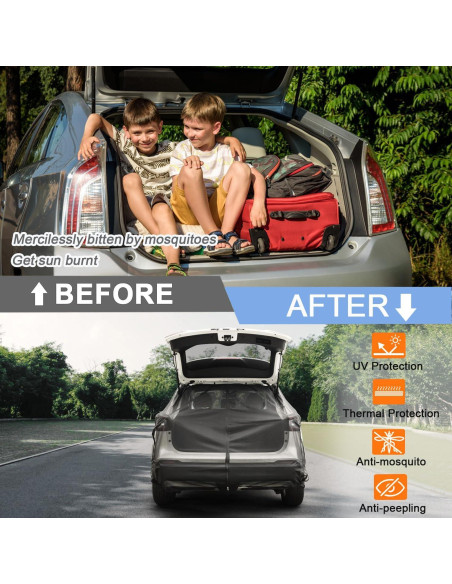 Red de Camping para Automóvil Yeapoo Malla Transpirable UV Red de Camping para Automóvil Yeapoo Malla Transpirable UV