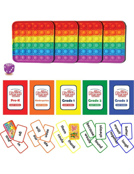 Juego Fidget - Tarjetas Didácticas para Aprender a Leer Juego Fidget - Tarjetas Didácticas para Aprender a Leer