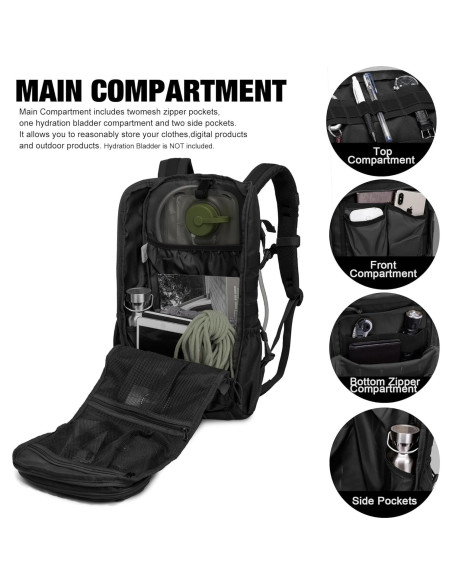 Mochila Táctica Mardingtop 28L para Senderismo y Camping Mochila Táctica Mardingtop 28L para Senderismo y Camping