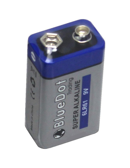 Batería Alcalina 9V BlueDot Trading - Energía Duradera 1 Unidad Batería Alcalina 9V BlueDot Trading - Energía Duradera 1 Unidad