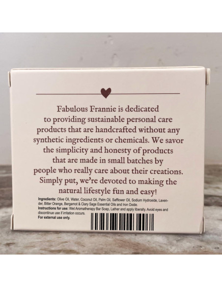 Jabón Artesanal Fabuloso Frannie Aceites Esenciales 226.8g Jabón Artesanal Fabuloso Frannie Aceites Esenciales 226.8g