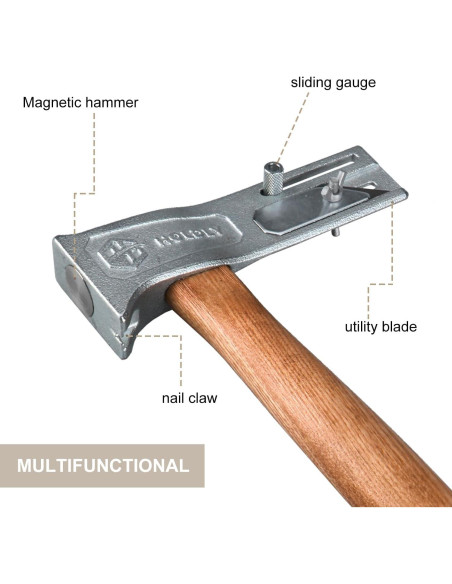 Hacha de Techo Magnética Holdly HLY18 0.48 kg con Imán Hacha de Techo Magnética Holdly HLY18 0.48 kg con Imán