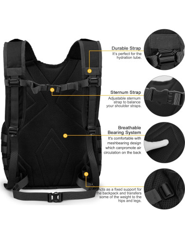 Mochila Táctica Mardingtop 25L para Senderismo y Camping