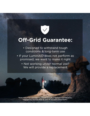 Linterna Solar LuminAID Max QI 200 Lúmenes Cargador USB