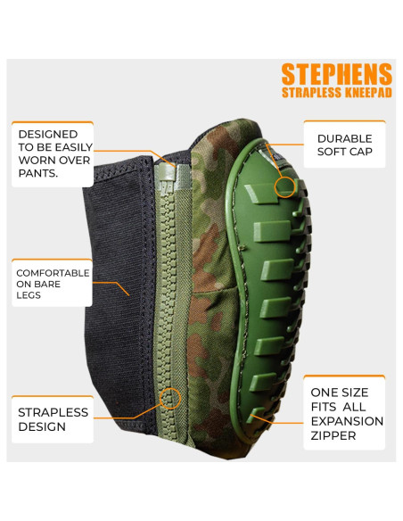 Rodilleras Sin Correa Stephens Camuflaje Militar - Alta Resistencia Rodilleras Sin Correa Stephens Camuflaje Militar - Alta Resistencia
