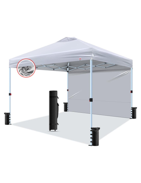 Carpa Pop-Up CLAETF 10x10 Blanca con Paredes Laterales Carpa Pop-Up CLAETF 10x10 Blanca con Paredes Laterales