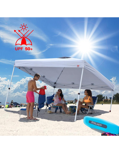 Carpa Pop-Up CLAETF 10x10 Blanca con Paredes Laterales Carpa Pop-Up CLAETF 10x10 Blanca con Paredes Laterales