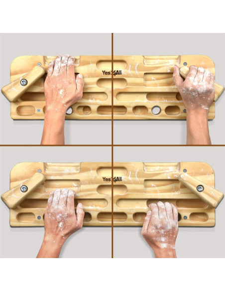 Yes4All Tabla de Escalada de Madera - Fortalece Dedos y Agarre Yes4All Tabla de Escalada de Madera - Fortalece Dedos y Agarre