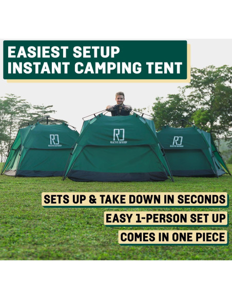 Carpa Instantánea REACTIVE OUTDOOR para 5 Personas Verde Carpa Instantánea REACTIVE OUTDOOR para 5 Personas Verde