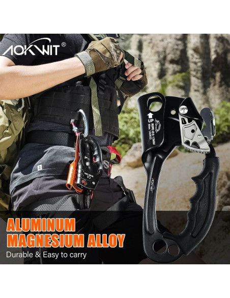 Ascensor de Mano AOKWIT Aluminio Ergonómico 19 cm para Escalada Ascensor de Mano AOKWIT Aluminio Ergonómico 19 cm para Escalada