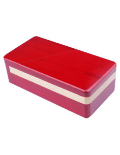Caja Mágica Roja de Madera DC-BEAUTIFUL - Rompecabezas 14.5x7.5cm