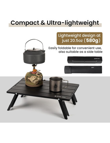 Mesa de Camping OneTigris Plegable Ultraligera 540g