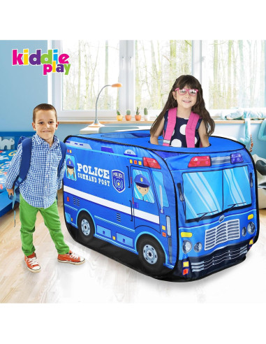 Tienda de Juego Kiddie Play Coche de Policía 114 cm