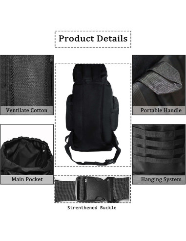 Mochila de Senderismo YFREAL 80L Impermeable para Camping